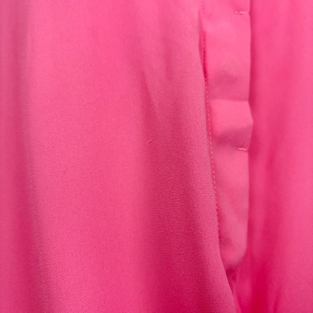 Krisa Drape Button Front Mini In Rosa Size Xs - image 6